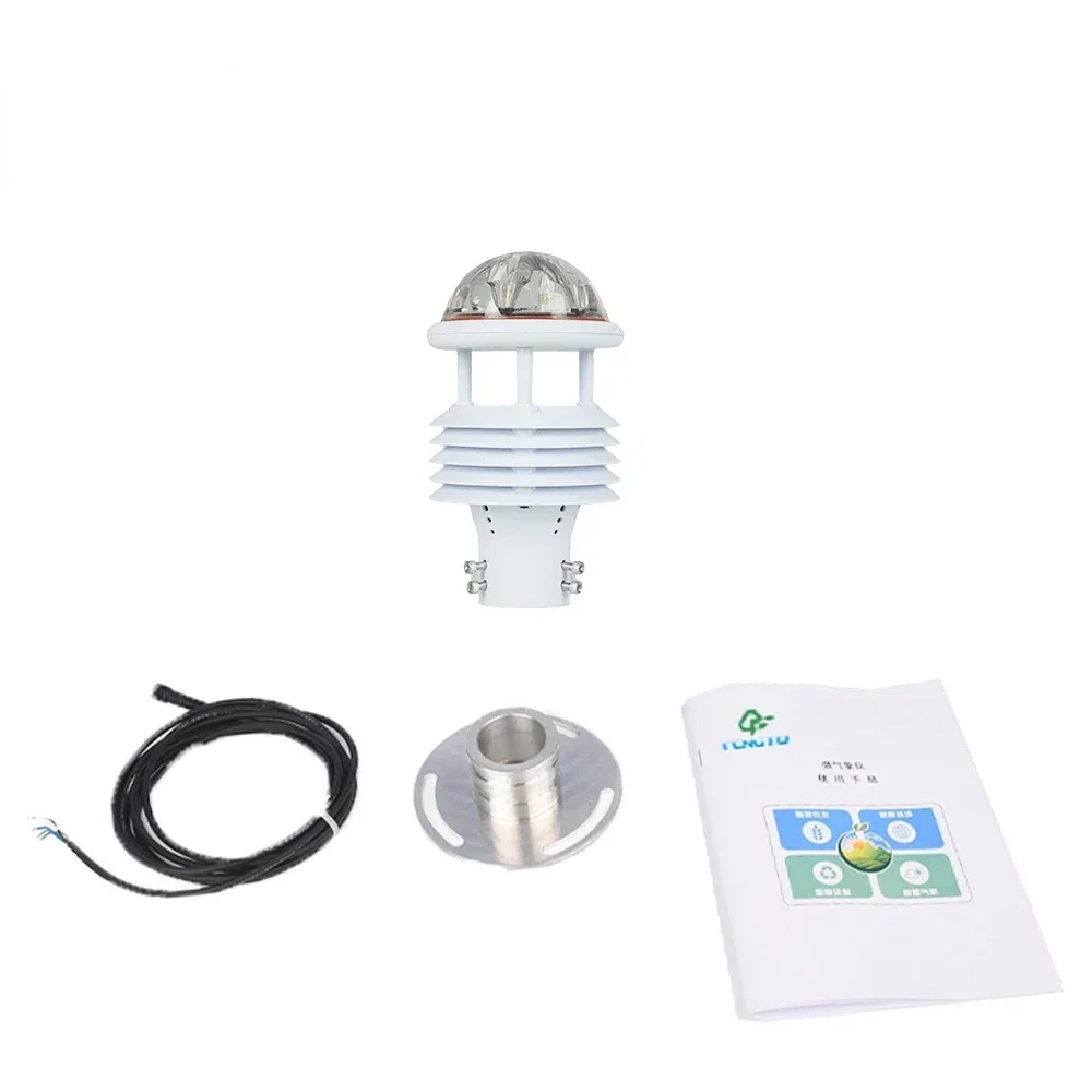 

6 in 1 Automatic Ultrasonic Weather Station Sensor for Wind Temp Humidity Pressure Rainfall Monitoring Detector Hot sales