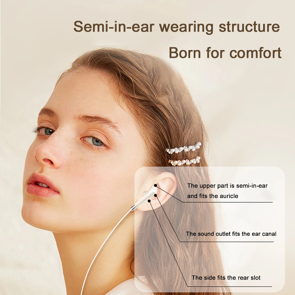 Type-C 3.5mm Jack Wired Headphones With Microphone For Samsung Galaxy S25 S24 S23 S22 S21 Ultra Note 20 10 USB-C Wired Earphones