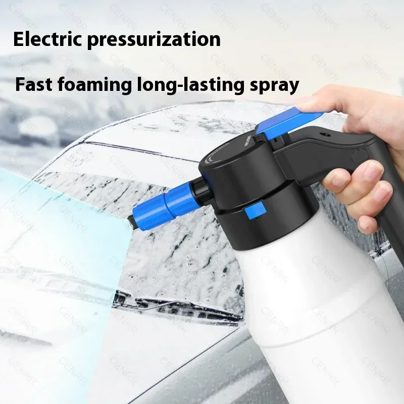 CENRR Electric Foam Sprayer Professional Handheld 2L Snow Foam Cannon Car Wash Sprayer Pressure relief valve Car Accessories