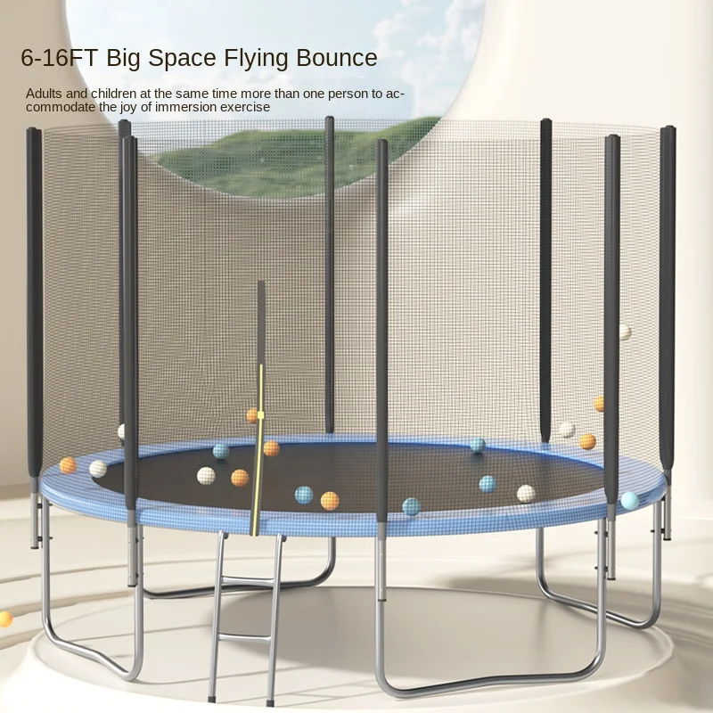 

Large PVC Foam Household Trampoline Indoor Outdoor Family Guard Net 2026