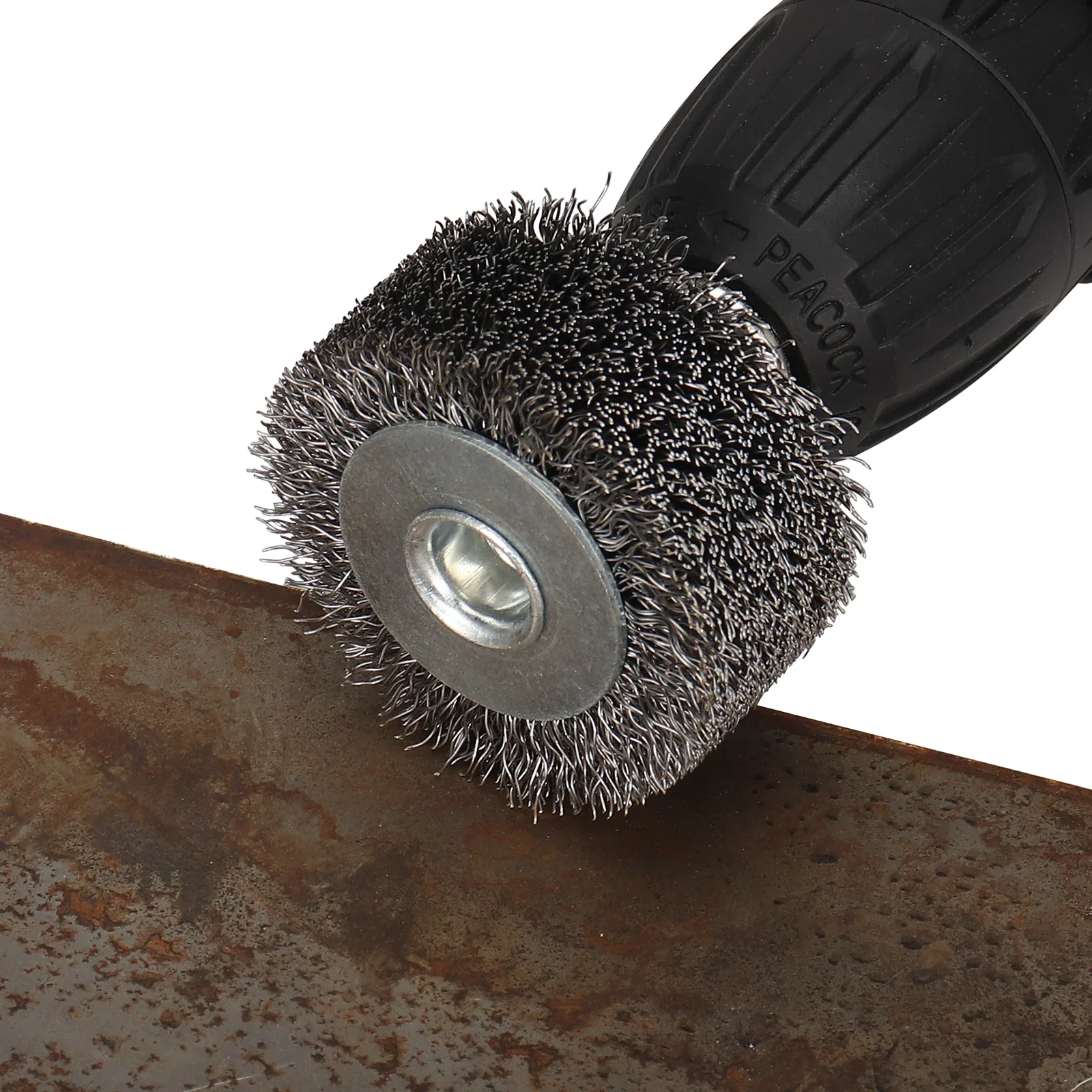 Ruota per spazzole metalliche da 2 "Alta durezza 50mm Utensile rotante per lucidatura in acciaio inossidabile per la rimozione della ruggine Levigatura dei bordi Sbavatura 2025