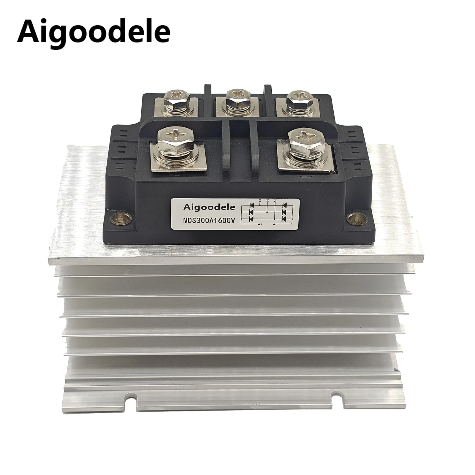 

380V With Aluminum Heat Sink MDS300A 1600V 3 Phase Diode Bridge Rectifier Generator Set Part MDS300A-16
