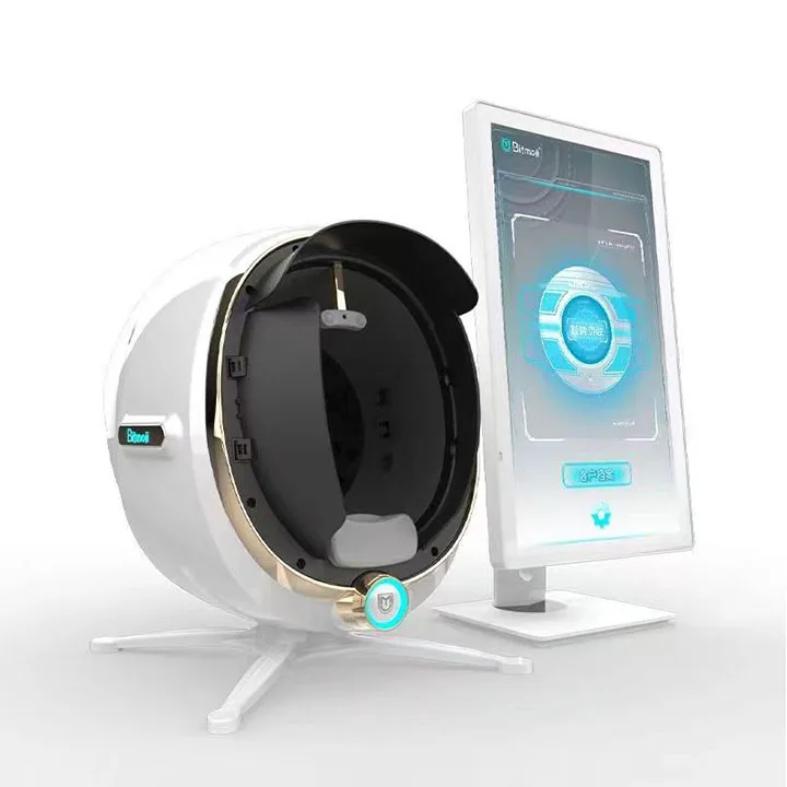 Analisador de pele de alta qualidade, máquina analisadora facial 3d, scanner de pele, detecção de tipo de pele, dispositivo de pigmentação de acne com certificado ce