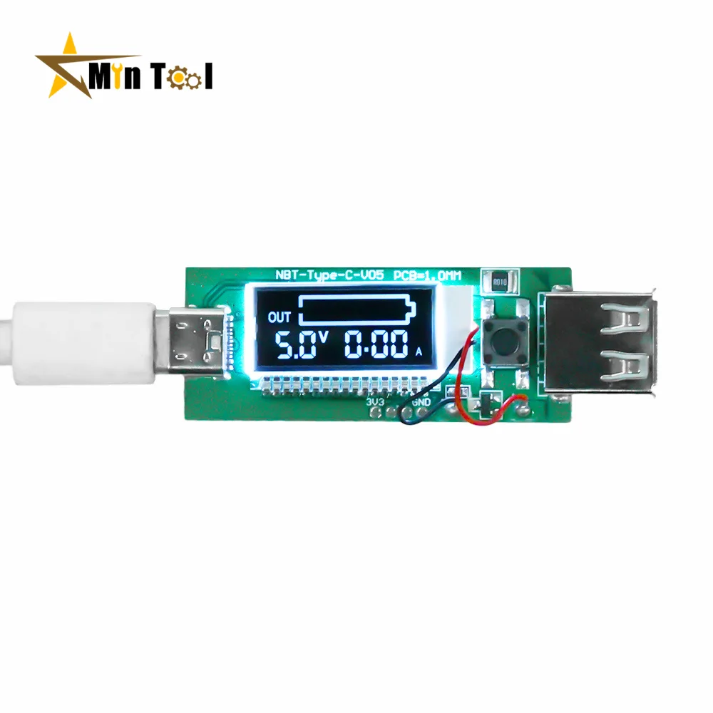 2 In 1 PD 2.0 3.0 5V 9V12V 15V 20V Fast Protocol Charge Trigger Decoy Voltmeter Qualcomm Qc3.0 Trigger Voltage Detector