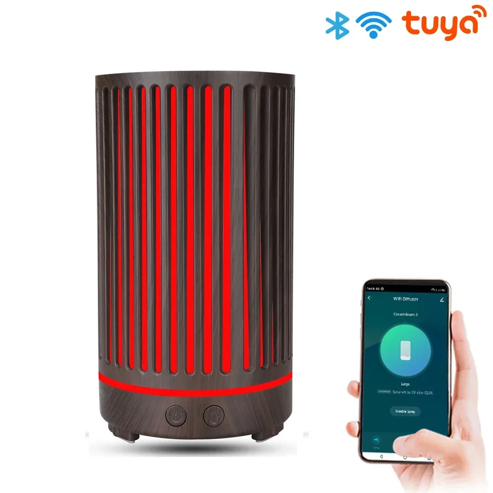 Tuya Inteligente Umidificador WiFi, Difusor De Óleo De Aroma Essencial, Umidificador De Ar Ultrassônico, 400ml Névoa Maker, Fragrância Home, Alexa, Google