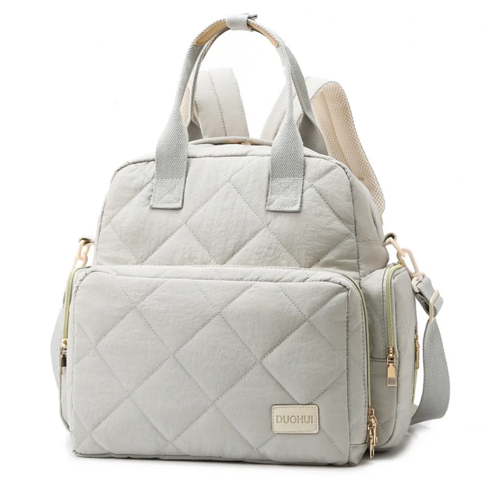 

New Multi Compartment Mom Bag Lightweight Splashproof Travel Backpack Large Capacity Waterproof Diaper Bag Women