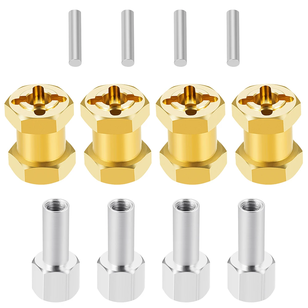 Lot de 4 poids de roue en laiton de 12 mm - Adaptateur élargi pour roues 1/10 RC Crawler 4,8 cm/5,6 cm - Jante axiale SCX10 TRX4 (4 poids en laiton de 15 mm Lot de 4 poids de roue en laiton de 12 mm - Adaptateur élargi pour roues 1/10 RC Crawler 4,8 cm/5,6 cm - Jante axiale SCX10 TRX4 (4 poids en laiton de 15 mm