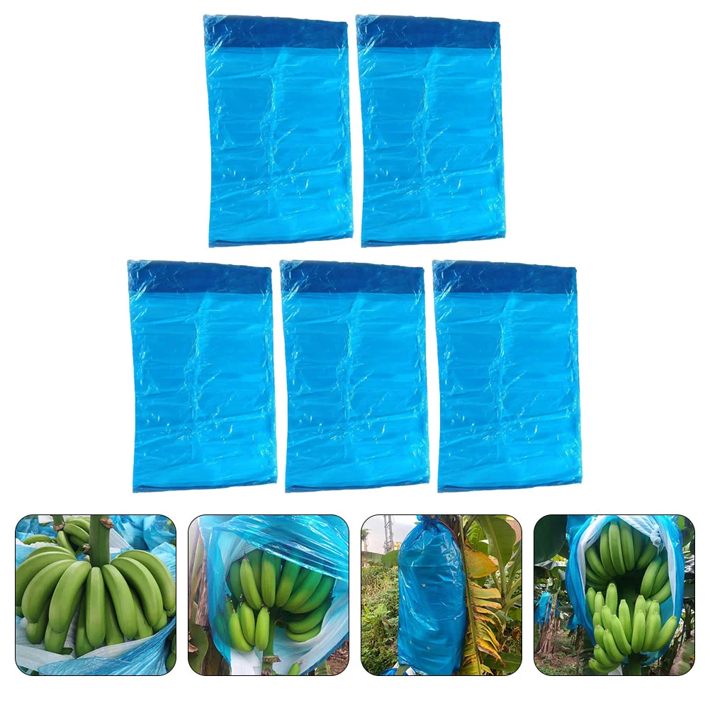 5 Pcs Banana Planting Bags Fruits Ripening Pouch Protective Orchard Covers Plastic Supply