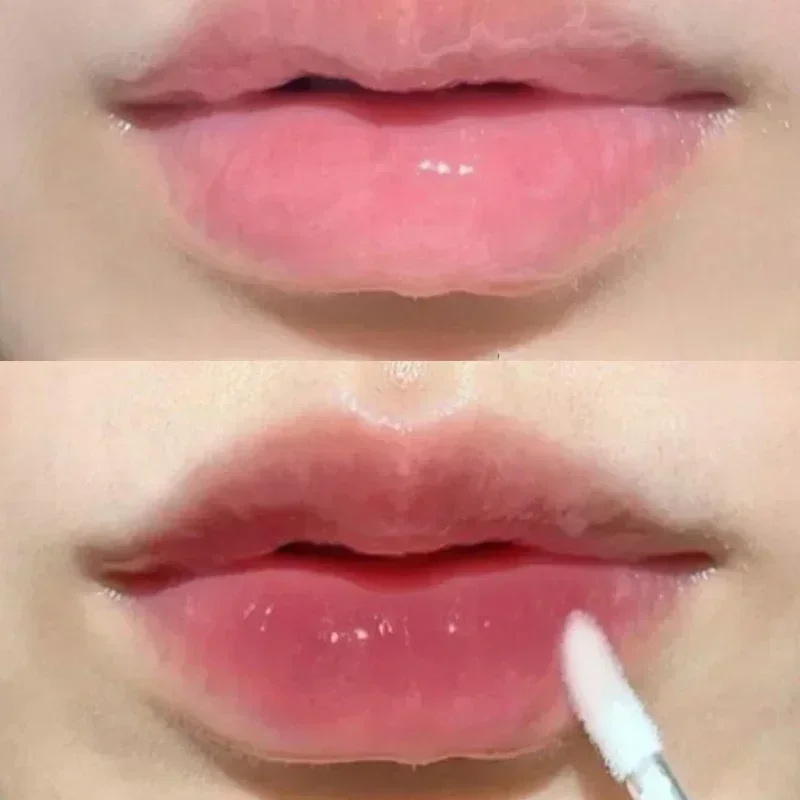 Crystal Jelly Lip Oil Hydrating Plumping Lip Coat Lipstick Moisturizing Mirror Lip Gloss Clear Plumper Cosmetics Makeup