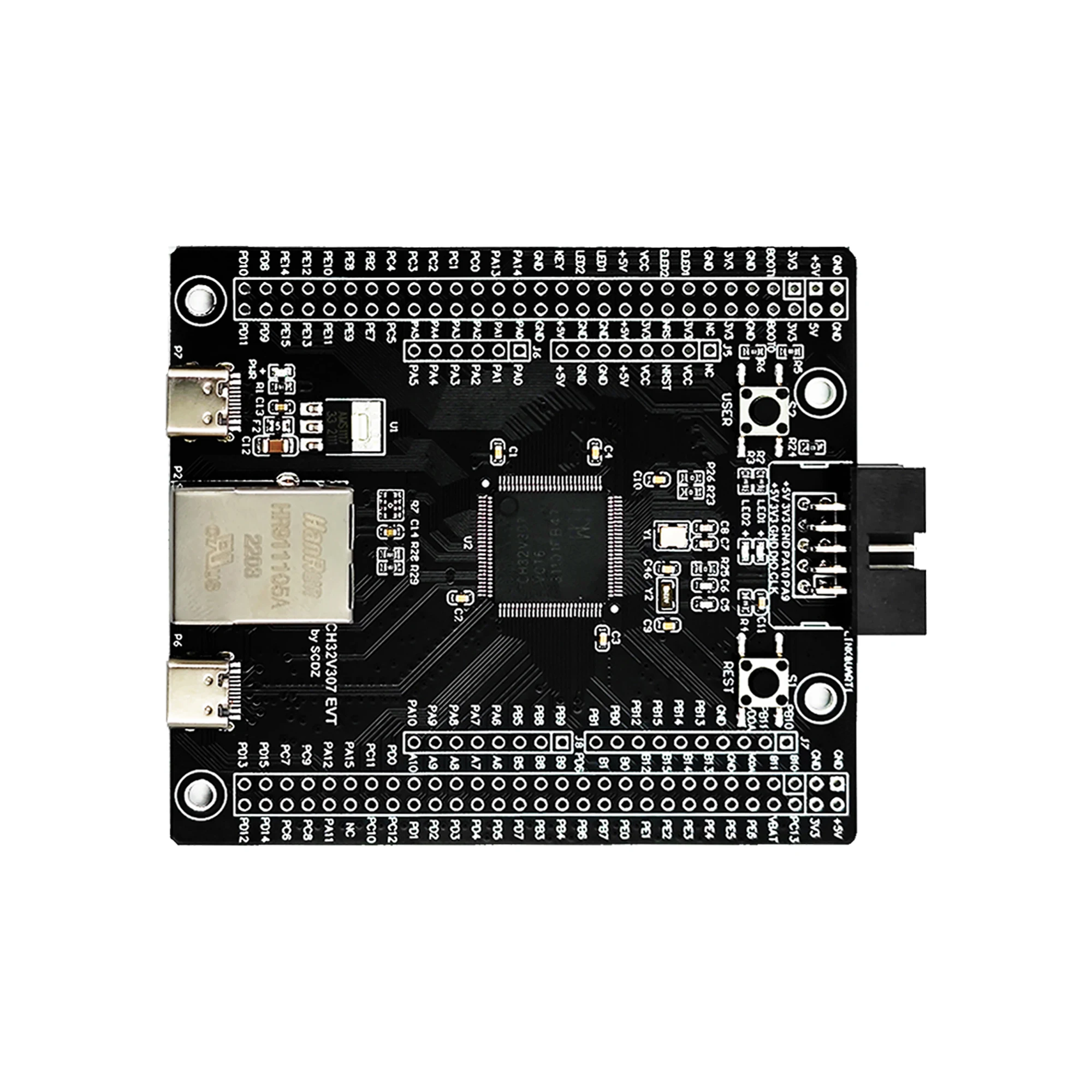 CH32V307 Evaluation Board RISC-V MCU Onboard Wch-link CH32V307VCT6 CH32V307V-EVT-R1 WCH