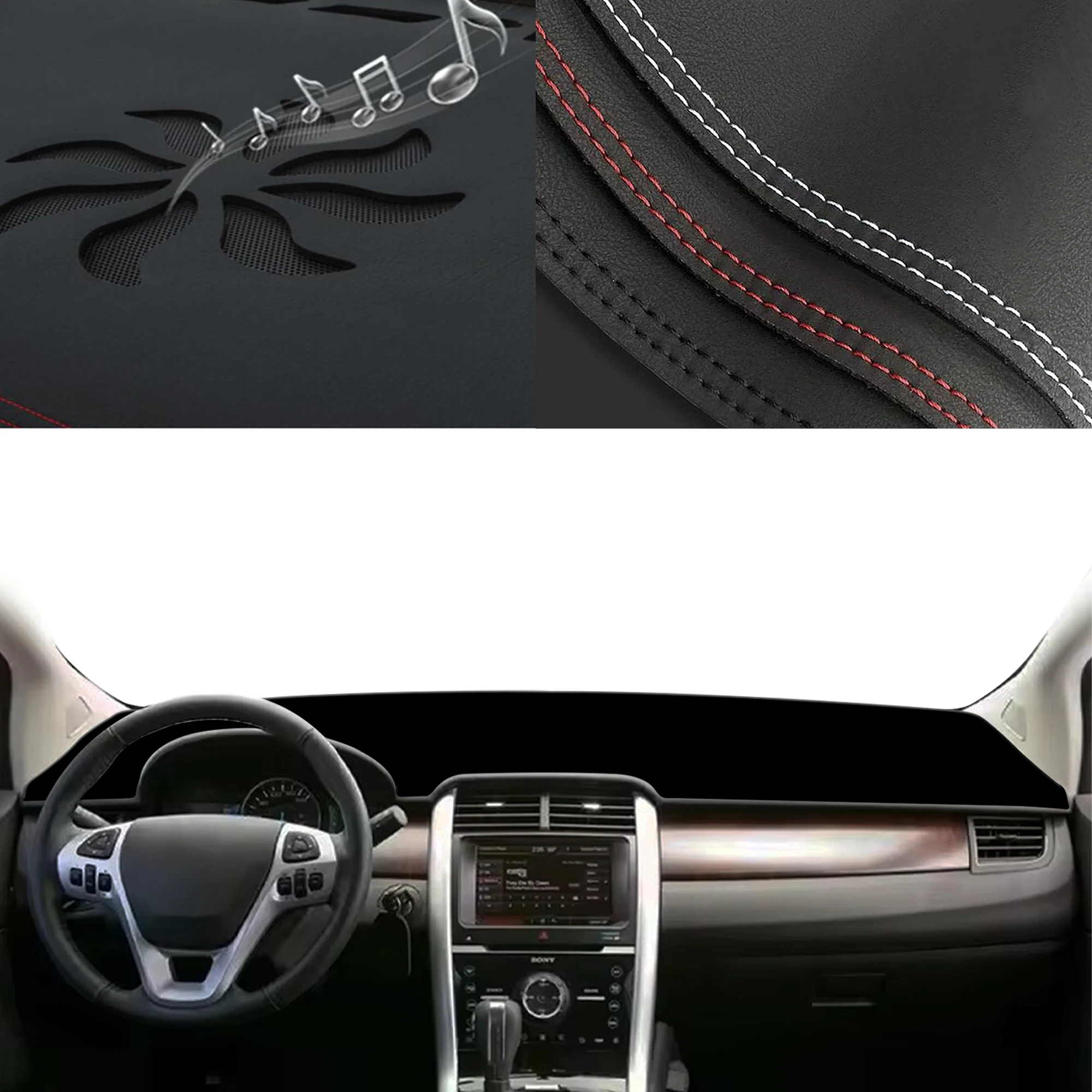 for Ford Edge MK1 2007-2014 Special Customized Dashboard Cover Anti‑Glare Sunshade Pad Dash Mat Interior Accessories