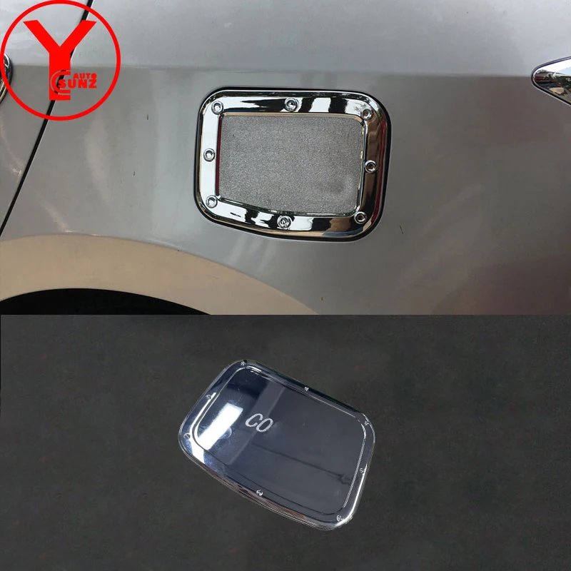 

ABS Fuel Tank Cover Sticker For Toyota Corolla 2014 2015 2016 2017 ALTIS E170 Chrome Styling For Toyota Corolla 2015 Accessories