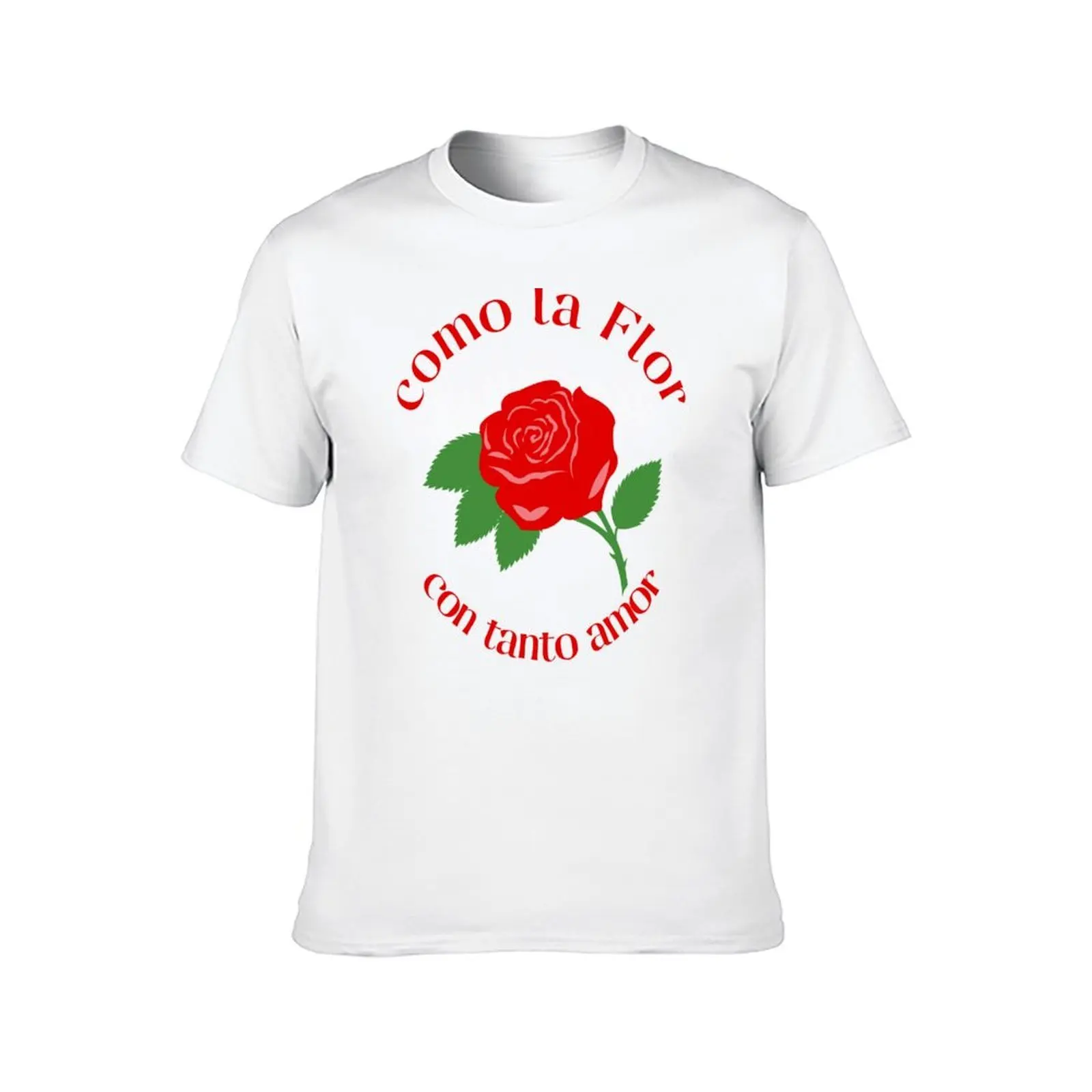 كومو لا فلور كون تانتو أمور تي شيرت تي شيرت قطن 100% تي شيرت للرجال حزمة تي شيرت قطن #2