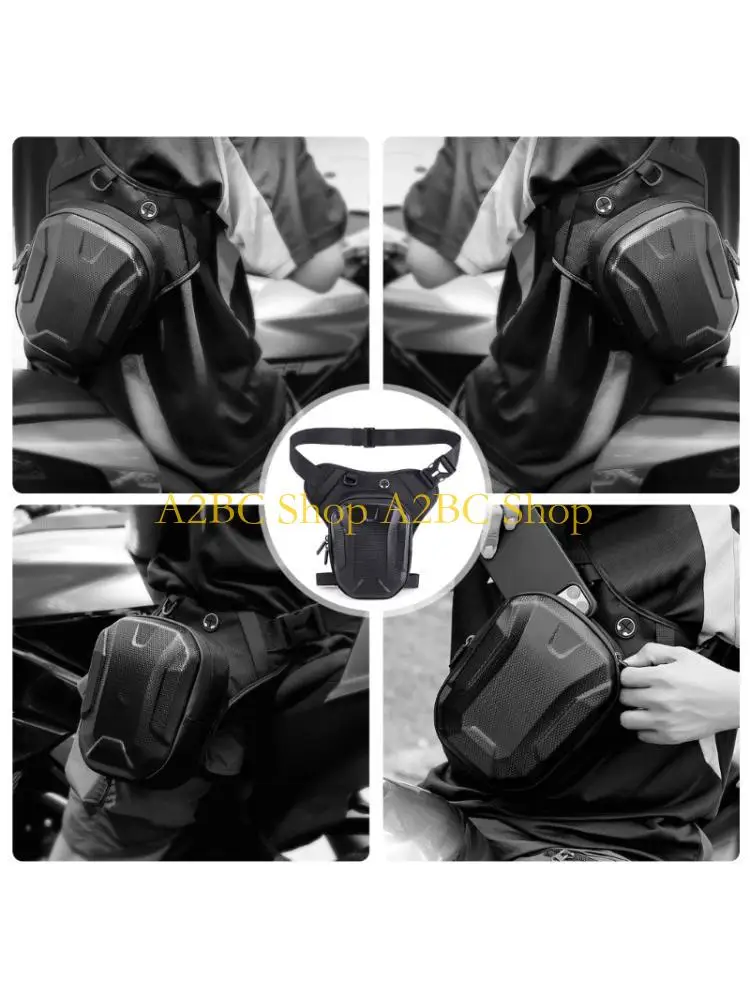 A2BC Shockproof Motorcycle Hip Mount Storage Water Resistant Shell Structure Polyester Storage Bag For Urban & Off Road Use