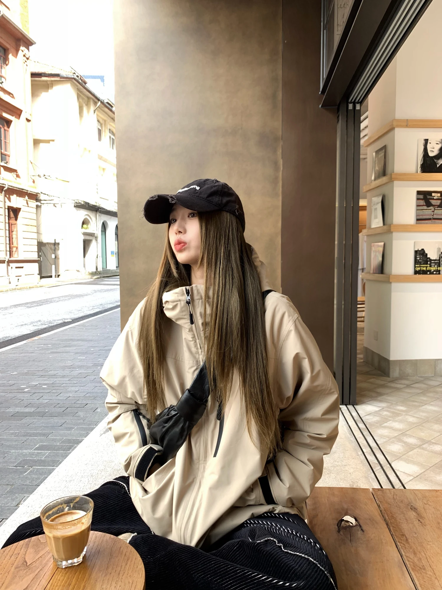 

Ветровка-куртка Xiao Jun Jun Britney High Energy Tee-in-One: водонепроницаемая, морозостойкая, утепленная, корейский стиль, для поездок на работу