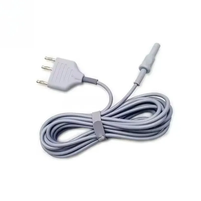 Electrosurgical Banana 4.0mm Bipolar Clamp Cable Reusable Silicon Medical Consumables