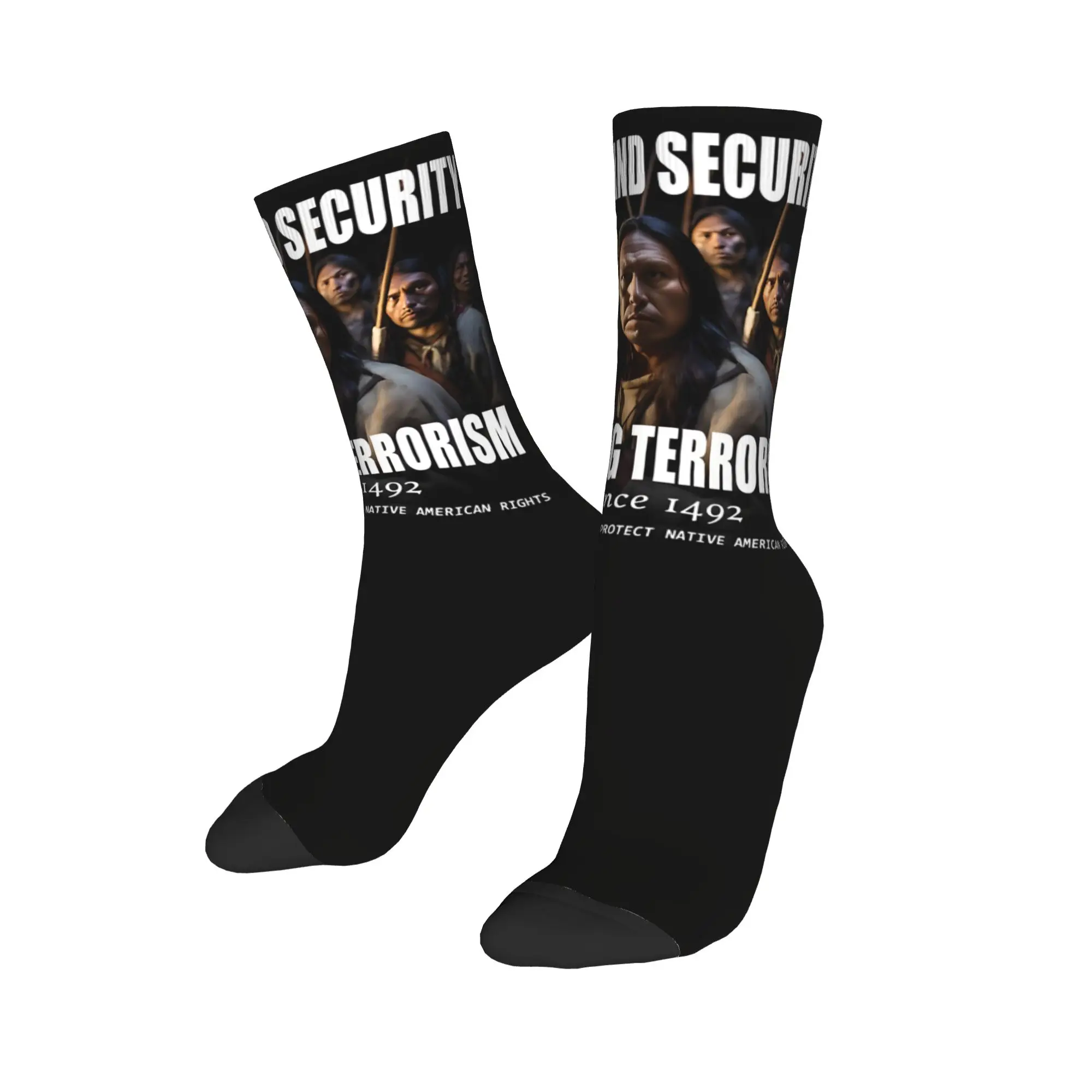 Winter Warm Colorful Unisex The Original Homeland Security Socks  Breathable Middle Tube Socks