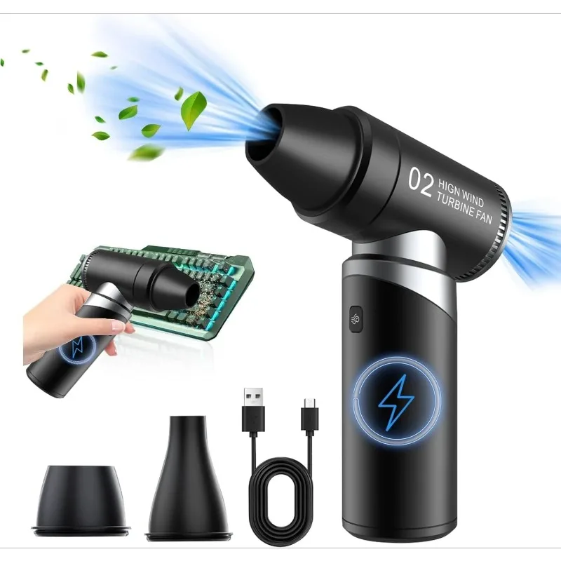 

Air Duster Turbo Jet Fan Electric Jet Dryer Blower for Car Dry Keyboard Cleaning Air Conditioning Cleaning Camping Air Bed BBQ