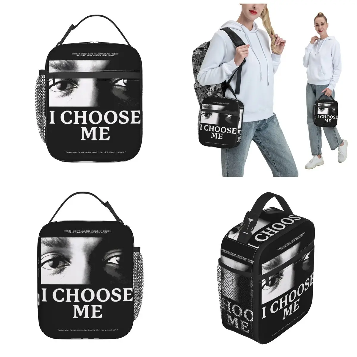 Insulated Lunch Bags Kendrick Lamar Old School Rapper Product Storage Food Box Y2K Thermal Cooler Bento Box For Office