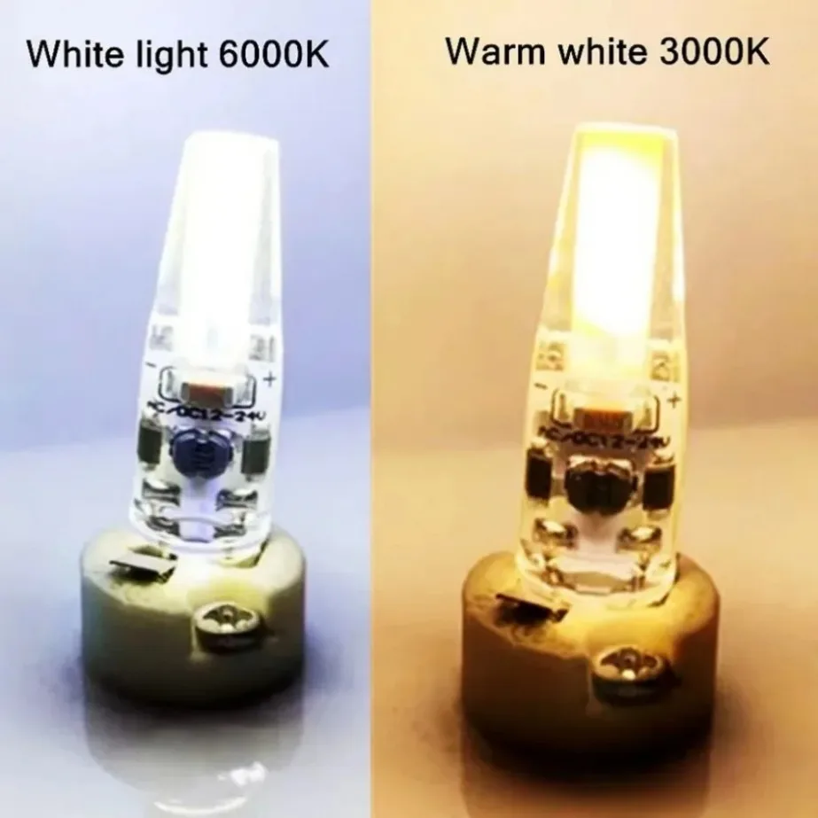 PaaMaa-Mini lampe LED COB G4, lampe de maïs, budgétaire, ampoule de lustre, remplacer les lampes halogènes 20W, blanc froid et chaud, 12V, AC, DC,