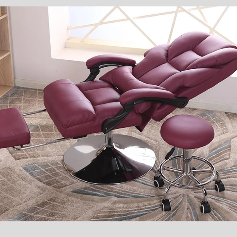 

Beauty chair can lie down and lift beauty facial mask experience chair embroidery recliner computer chair can lie down for