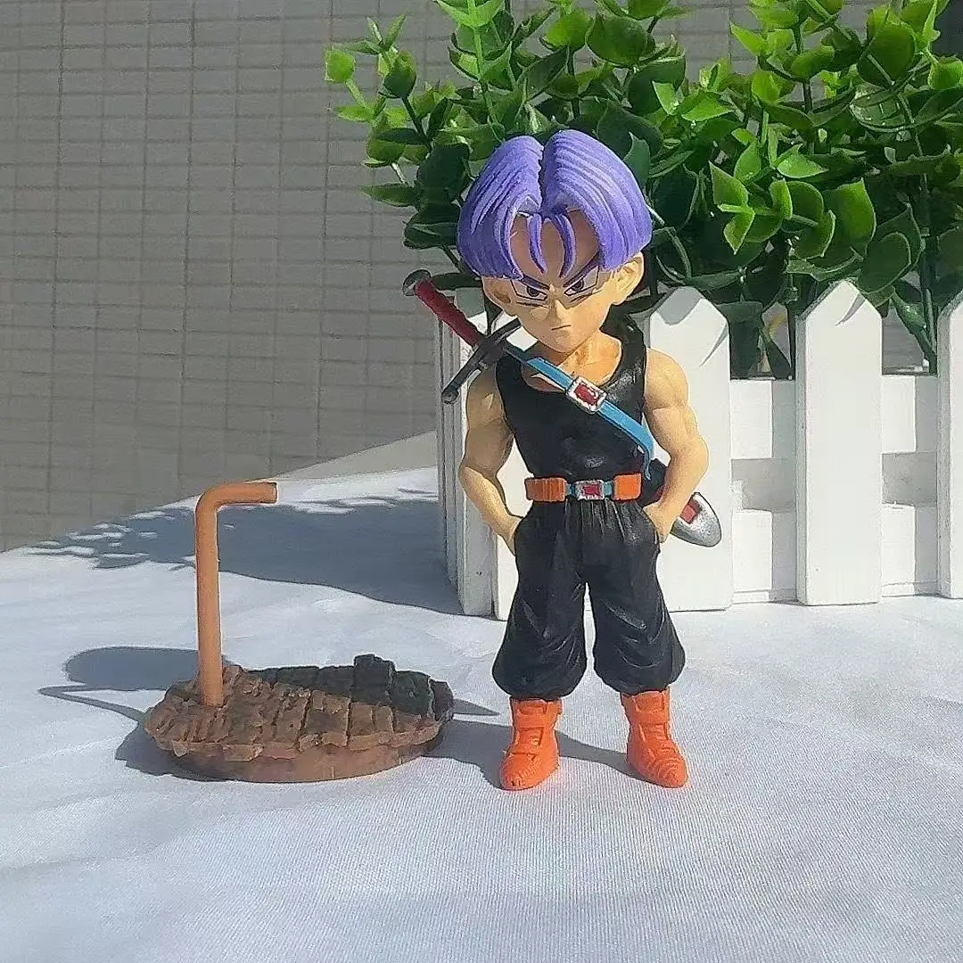 Dragon Ball Z-Mini troncos de 9cm, figura de postura de pie, modelo de Pvc, estatua, colección de muñecos, decoración, juguetes, regalo