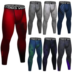 Men's Compression Pants Fluorescent Athletic Tight Leggings Bottoms for Running Tights Cycling Workout Pants no gi bjj Spats