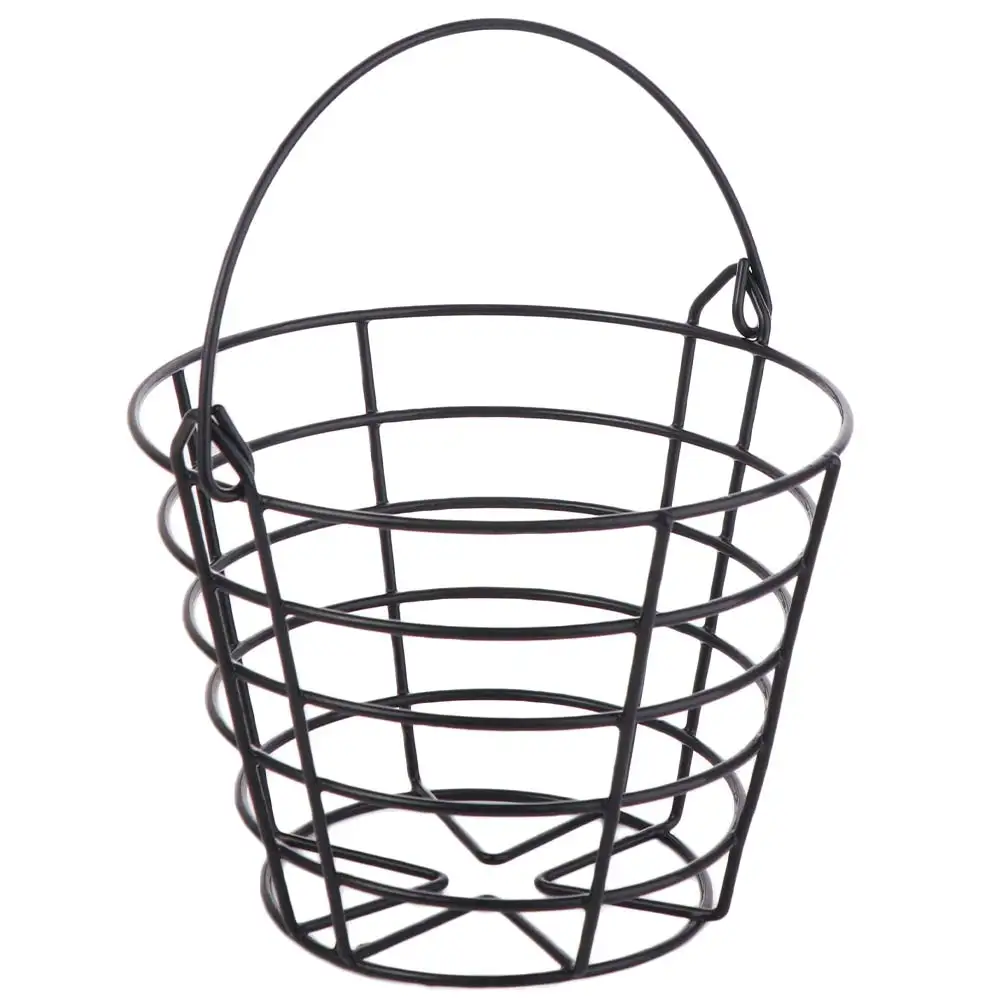 

Metal Wire Golf Ball Basket Balls Container Trainer Ball Golf Ball Carrying Bucket Storage Bin With Handle Golfing Balls Storage