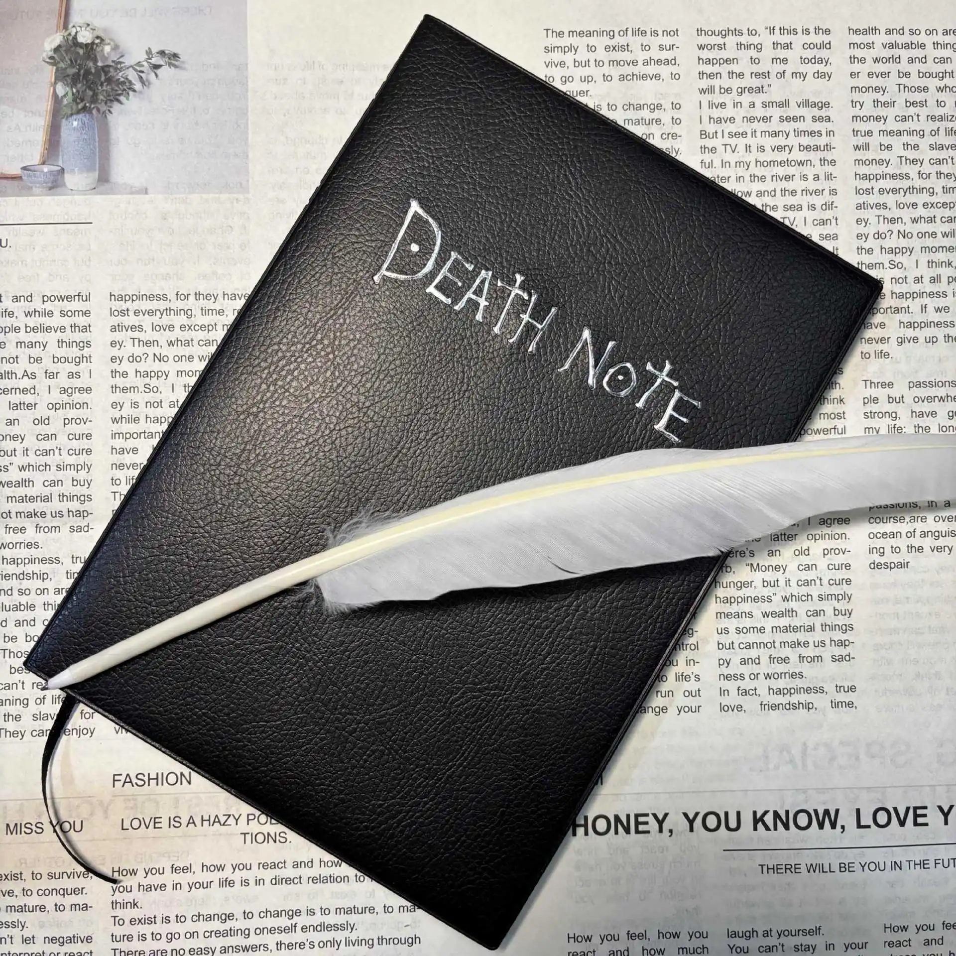 Halloween Notebook Cosplay Prop, Dark‑Style Role‑play Costume Accessory, Party Stage Show Photo Booth Prop for Holiday Dress‑up