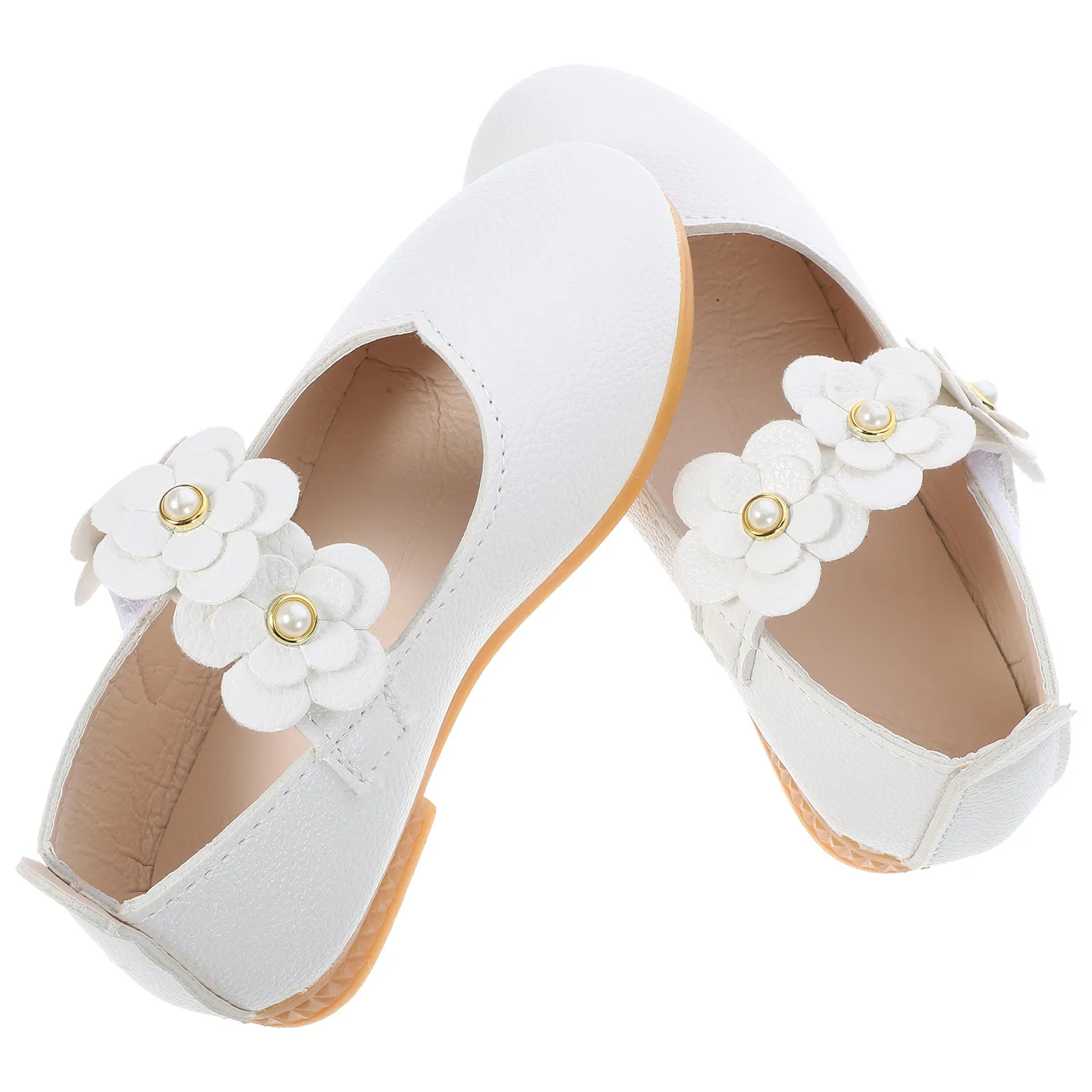 1Pair Kids Sole Shoes Comfortable Princess Style White Size 26 Eu27 Us9.5 Uk10 Breathable Running Outdoor Children Shoes