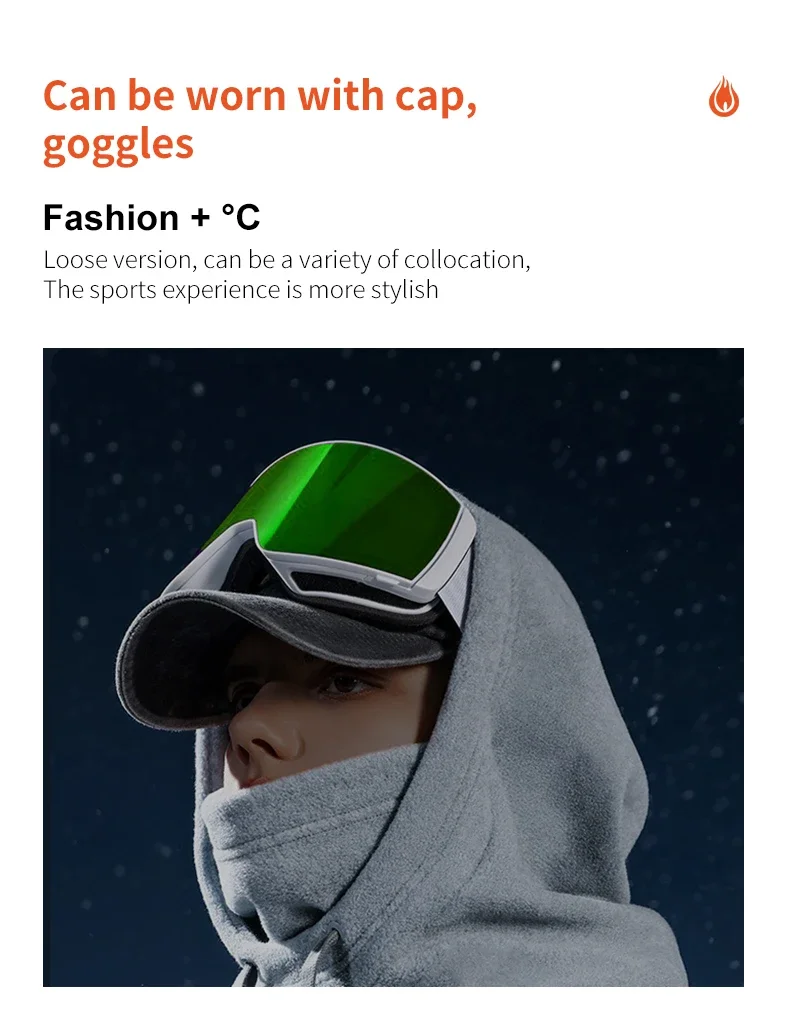 MOON motorhelm Bivakmuts Skimasker Hoofdmasker Baklava voor mannen en vrouwen Sport voor skiën Snowboard Fietsen