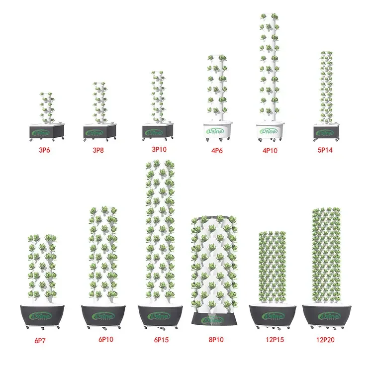 vertical farming tower garden vertical hydroponic growing system hydroponic aeroponic tower 24/42/60plant