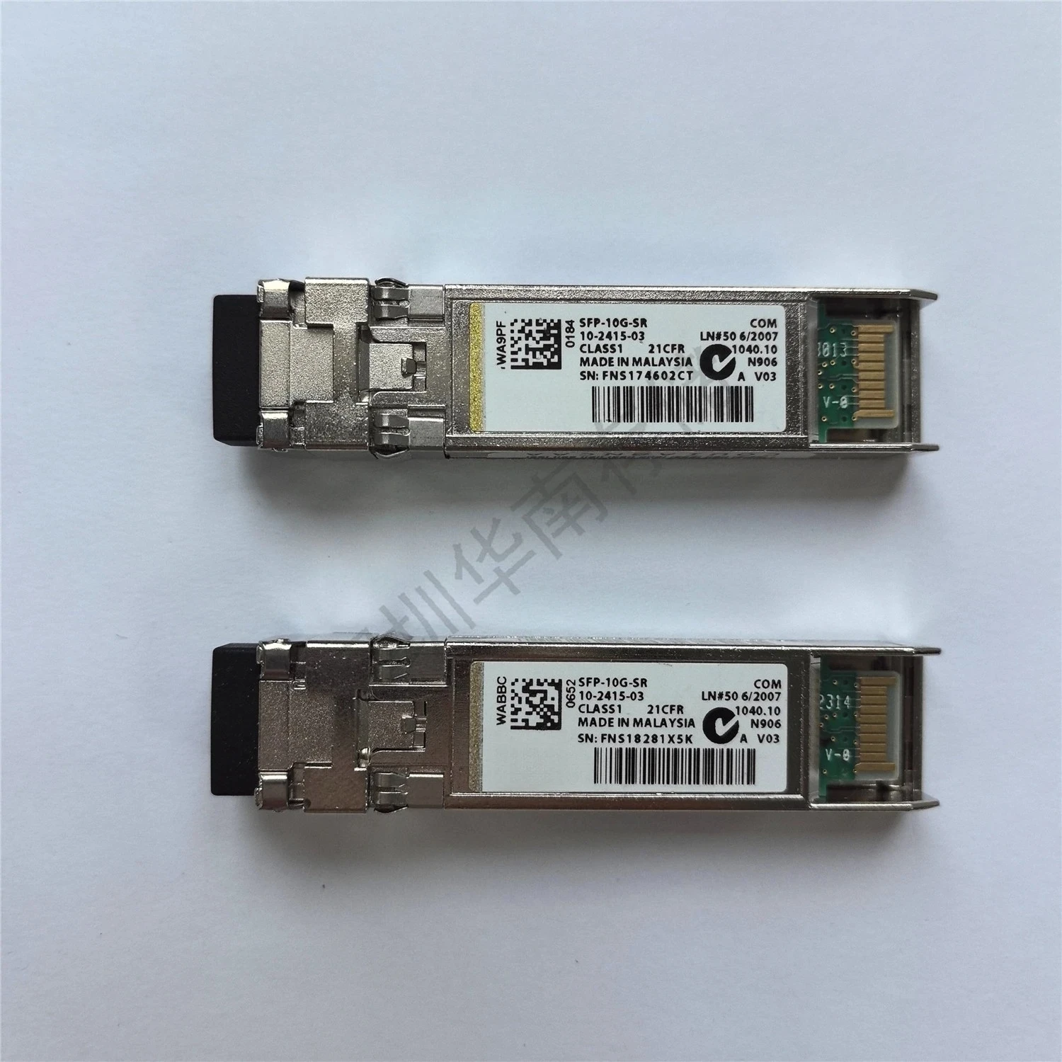 

For SFP-10G-SR check number 10G Gigabit multi-mode dual fiber SFP + fiber module