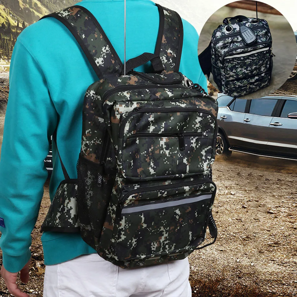 Bag Backpack Platform Bag Outdoor For LeiXun VV-898SP/UV-998SP Nylon  Backpackable Ham Hunting Mobile Radio Camping Hiking