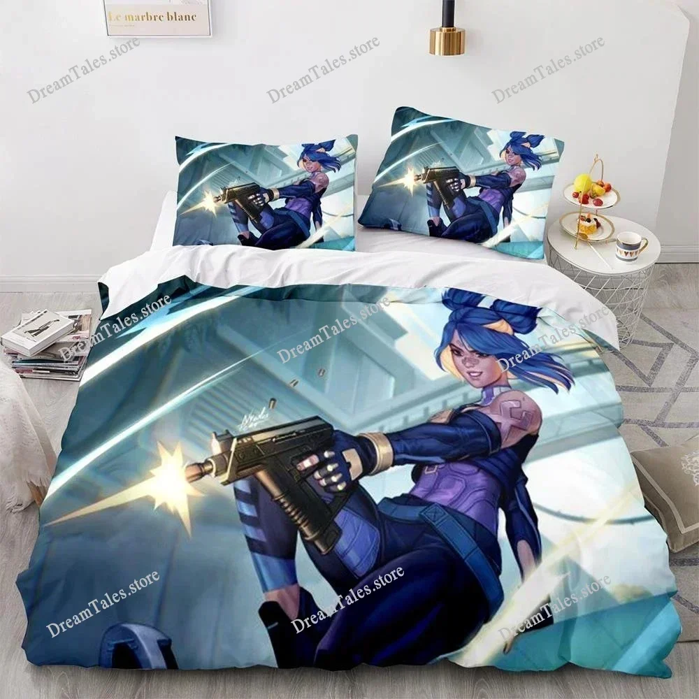 

Game Valorant Bedding Set Boys Girls Twin Queen Size Duvet Cover Pillowcase Bed Kids Adult Home Textileextile Luxury Gift741