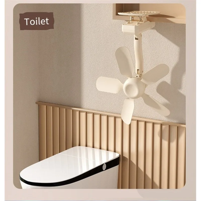 [HOT!A24R】 Ideal For Home, Office, And Travel USB Charging Clip Fan With Swivel Head Portable