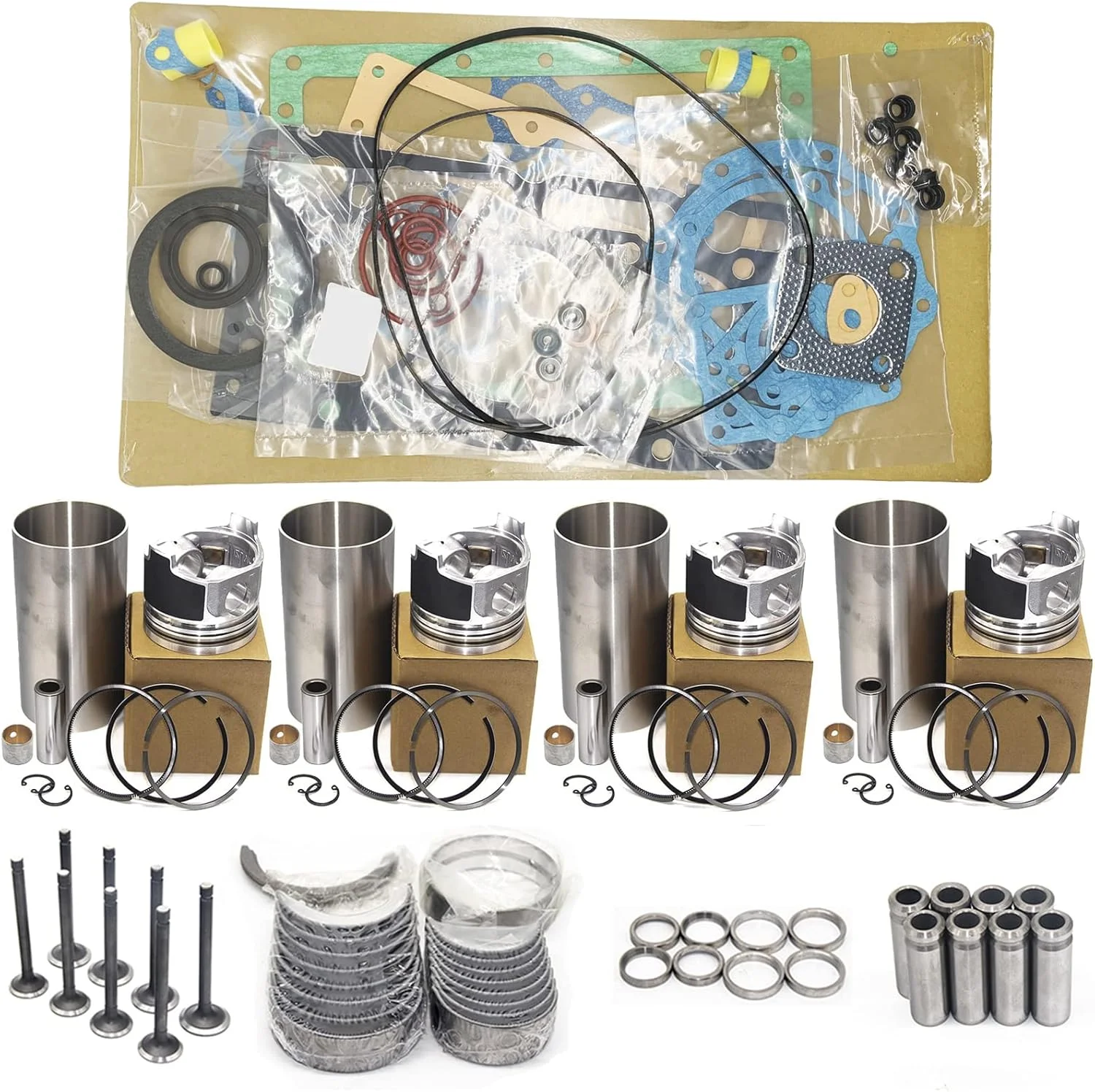 

Комплект для капитального ремонта двигателя XCWoOshop 4LE2 для экскаваторов Isuzu Hitachi EX70-3, ZX75US-3, ZX40U, Holland E70B, E80B