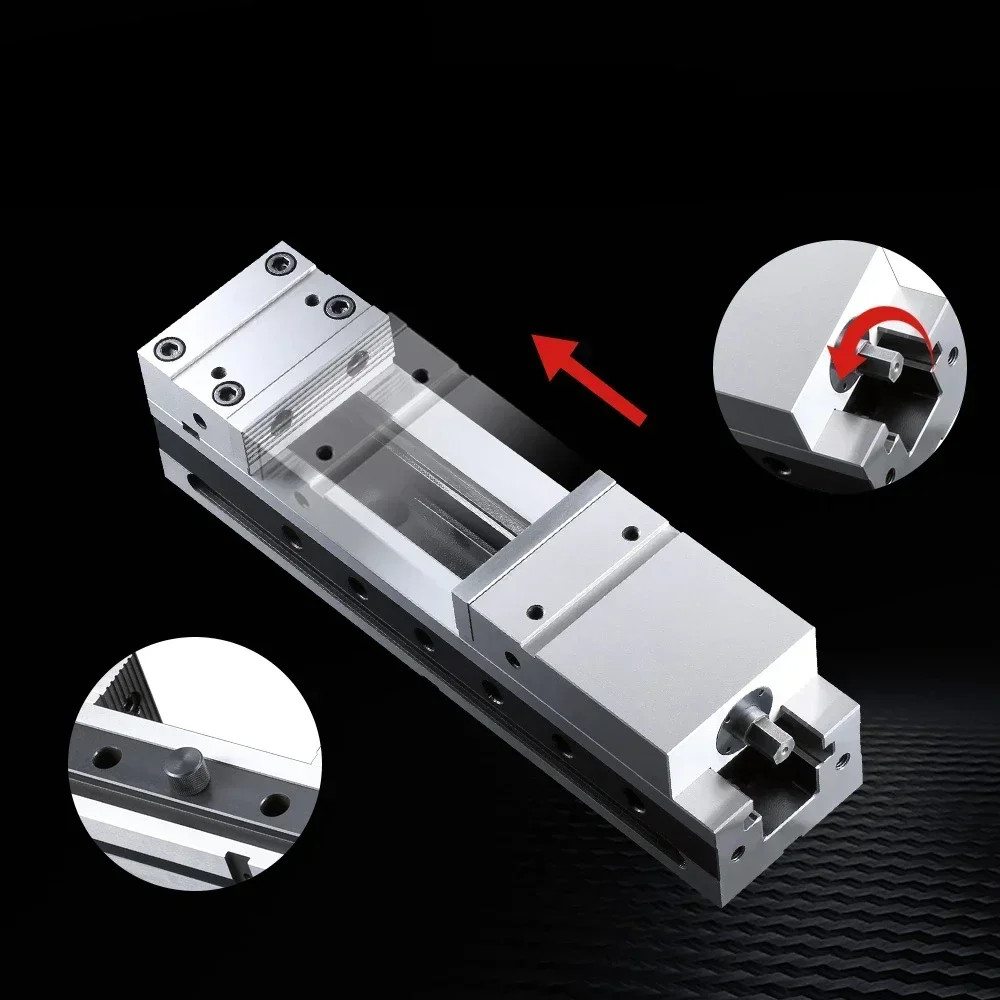 New high-precision 4/5/6/8 wide clamping range manual vise, suitable for CNC machine tools with a diameter of 100mm, 150-200 Hot