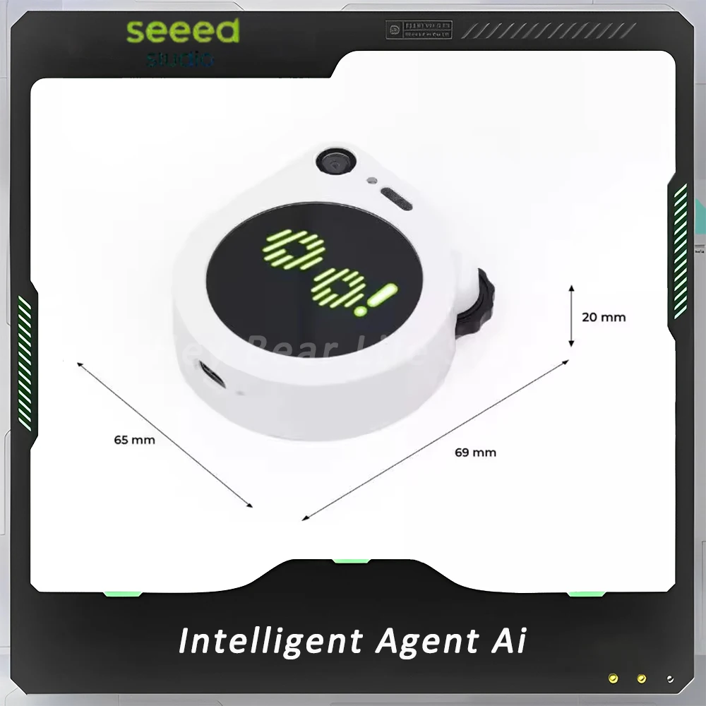 Seeed Studio Sensecap Watcher وكيل ذكي Ai وحدة بصرية التفاعل الصوتي وكيل الذكاء الاصطناعي هدايا مخصصة