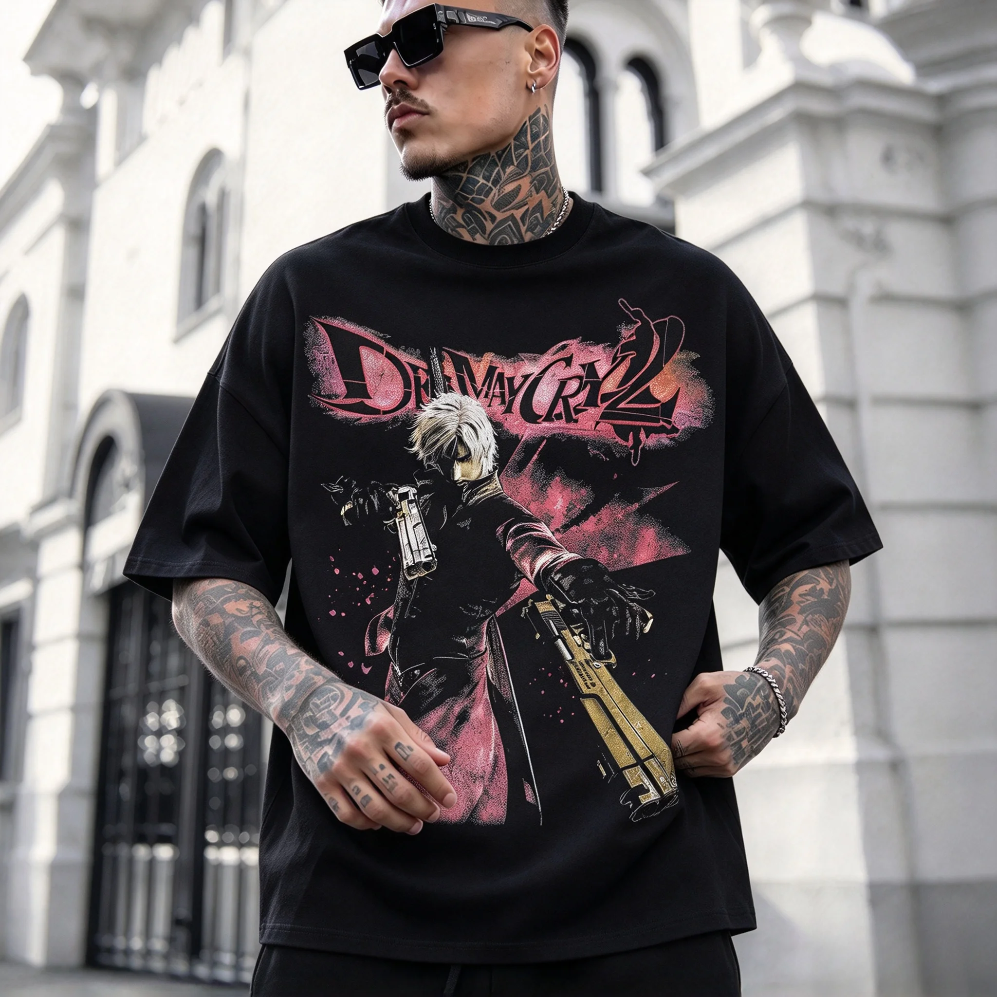 Retro Gaming T Shirt - Devil May Cry 3 Dantes Awakening