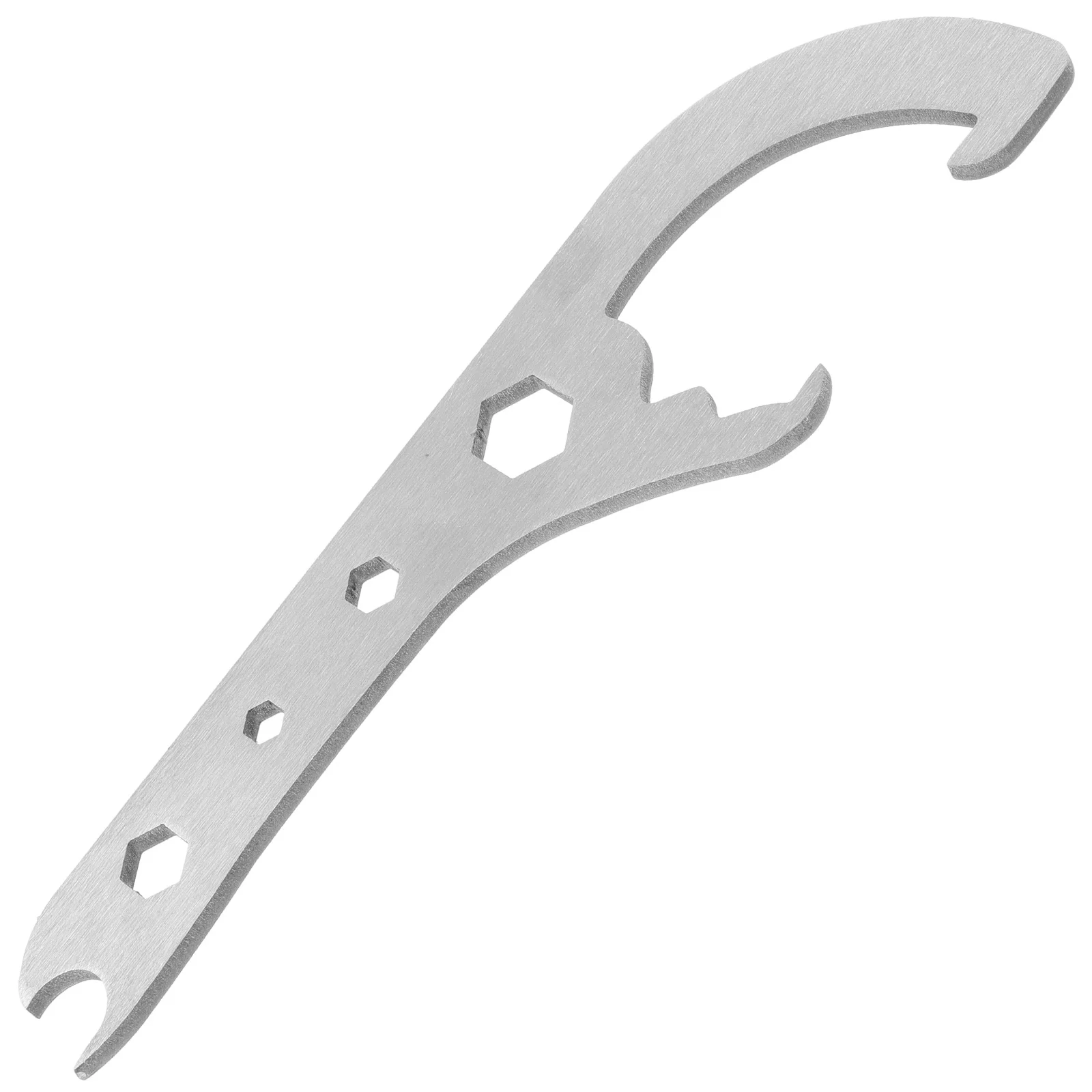 

Stainless Steel Can Opener Multi-Function Bucket Lid Wrench Easy-to-Use Handheld Opener for Camping Kitchen and Household