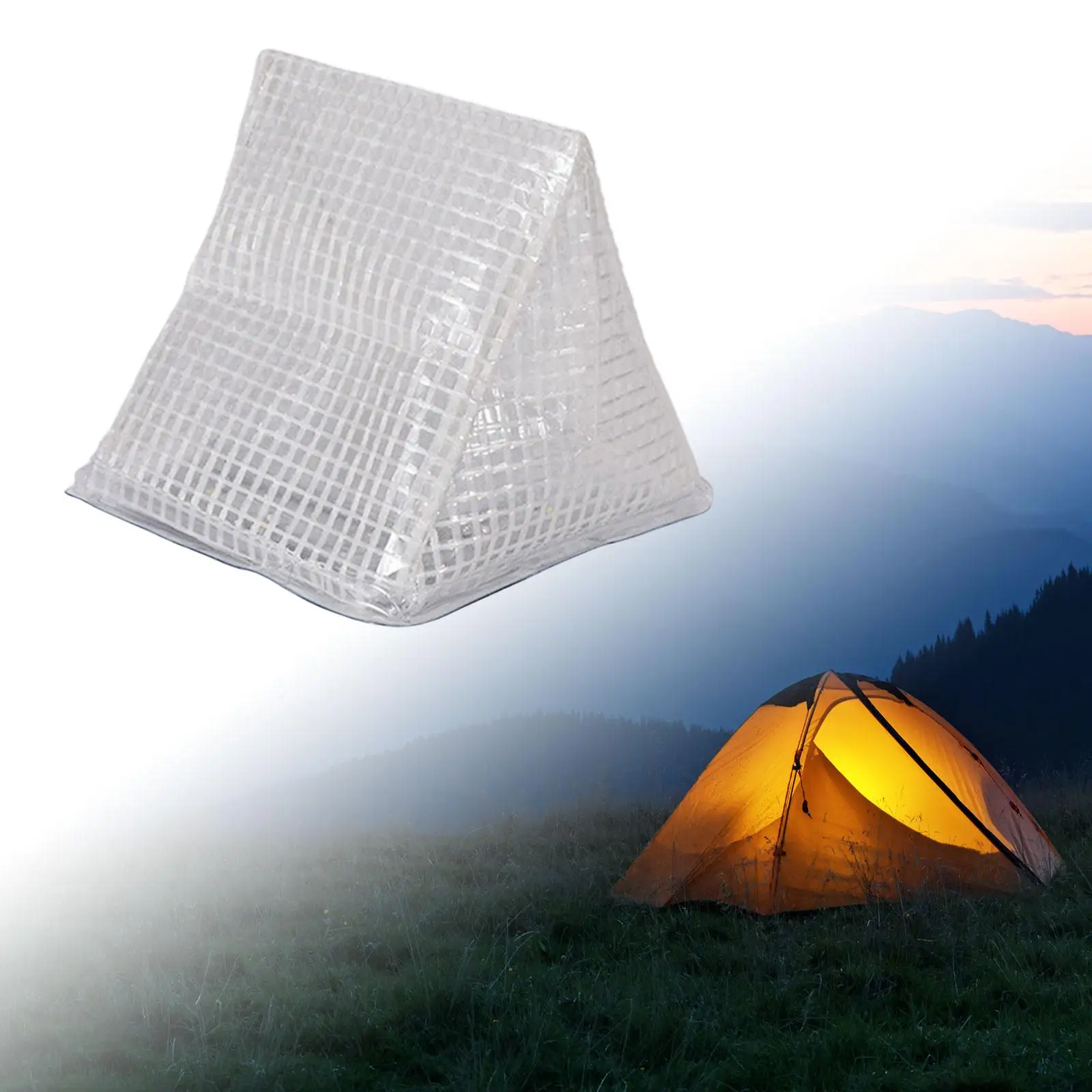 

Solar Camping Light Tent Lamp Folding Triangular Shapeled Solar Tent Light Emergency Light for Outdoor Garage Survival Hiking