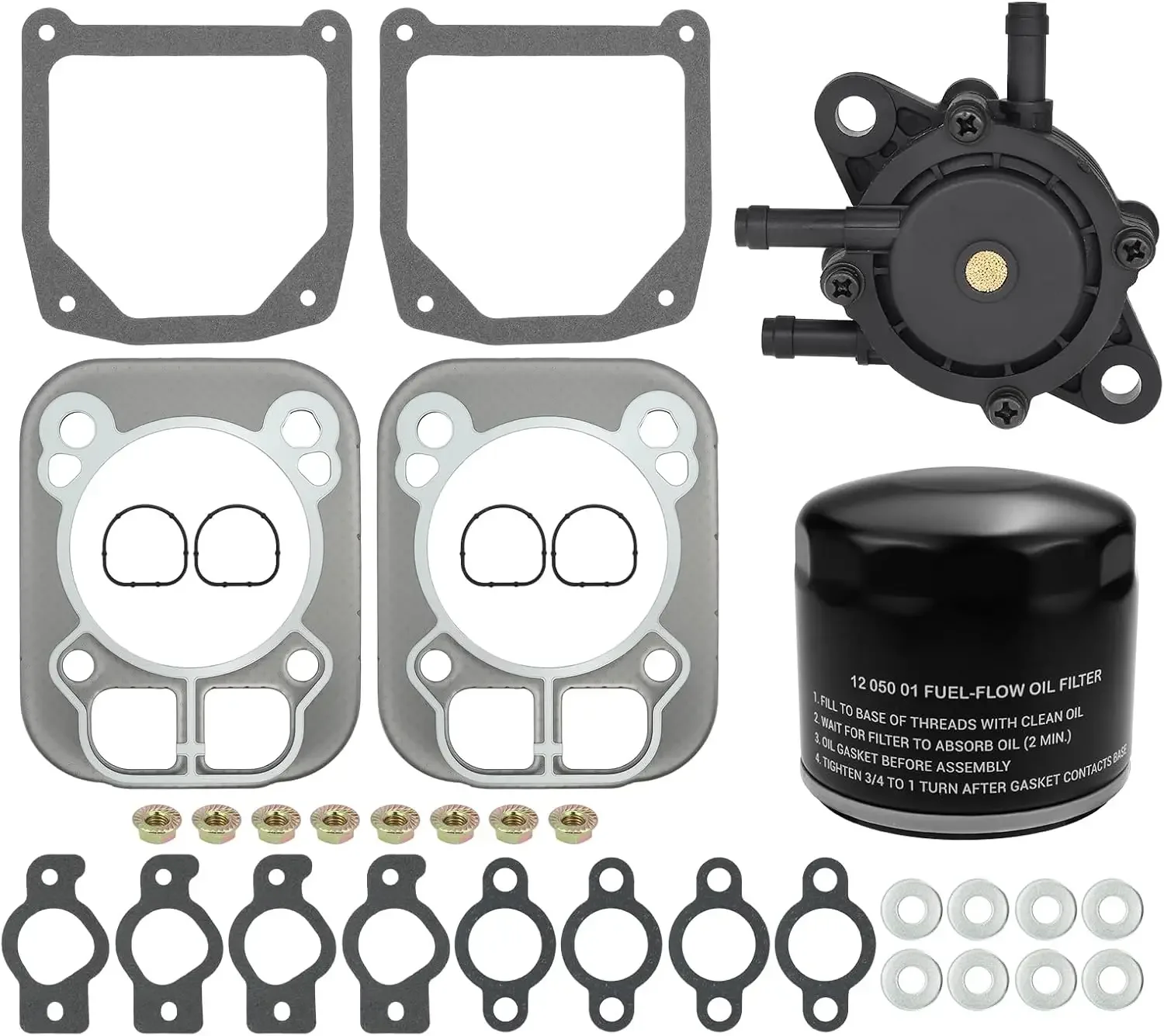 24-841-04S Cylinder Head Gasket Kit with Oil Filter Fit for Kohler CV25 CV724 CV730 CH25 CH730 CH740 Engine Replace 24-841-03S 2