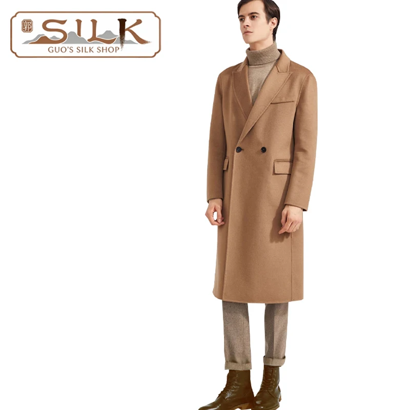 

Autumn and Winter Double-sided Wool Men's Coat Elegant Comfortable Formal Business Casual High-end Men's Clothing