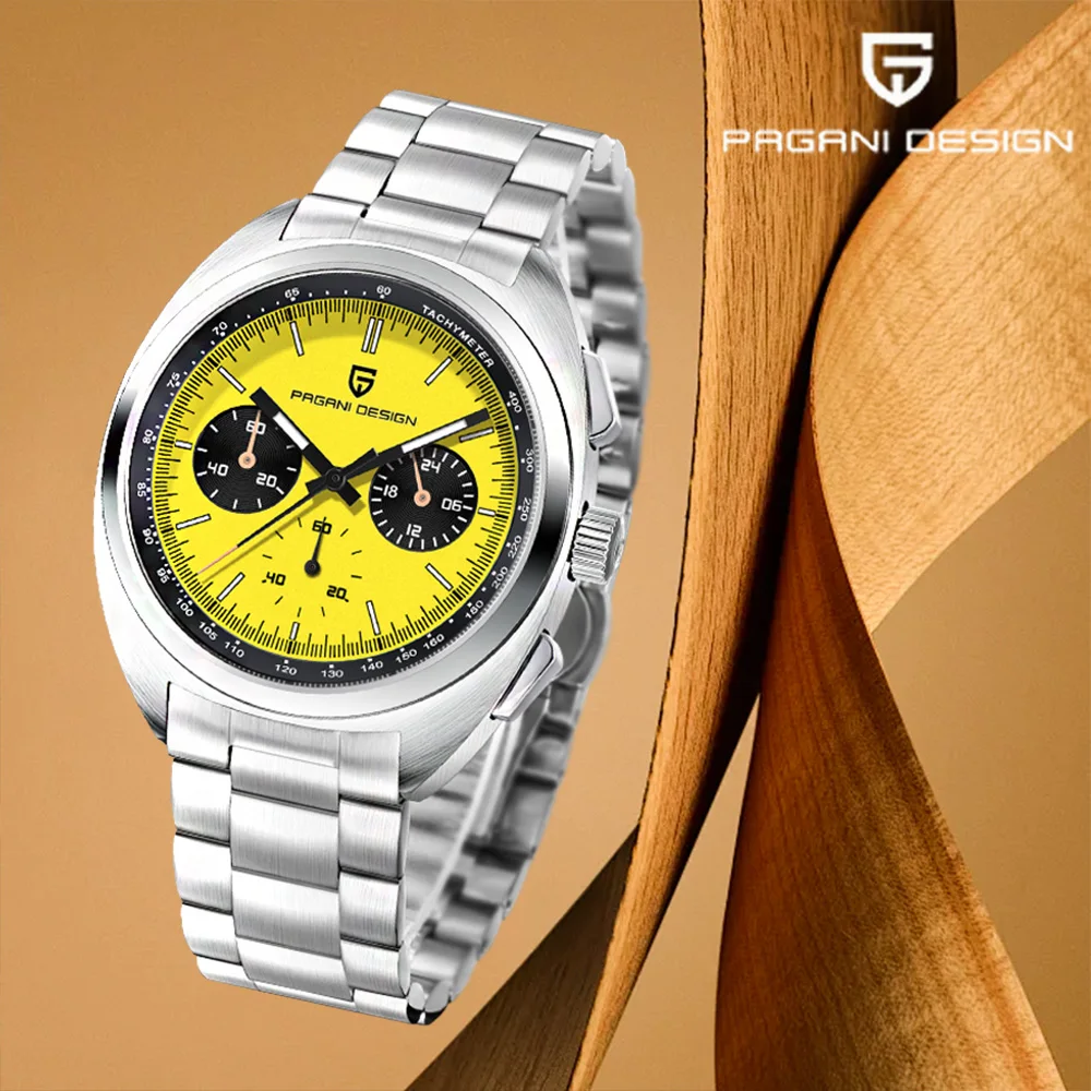 

2026 new PAGANI DESIGN watches men's luxury Quartz watches sports chronograph stainless steel diving multifunctional men's watch