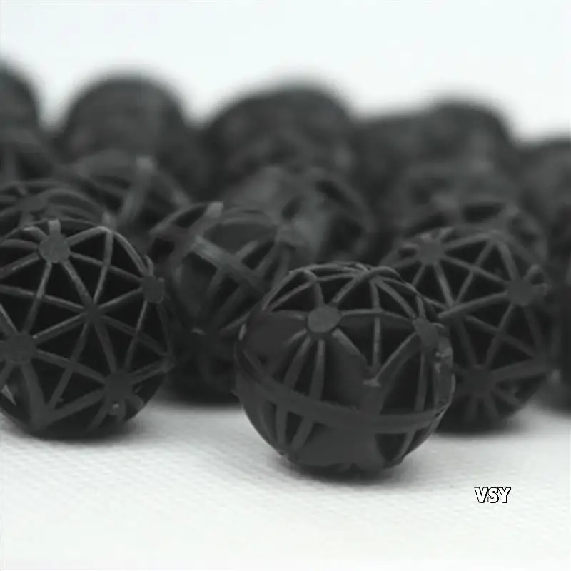 

500Pcs Aquarium Bio Balls Fish Tank Filters Black 16MM