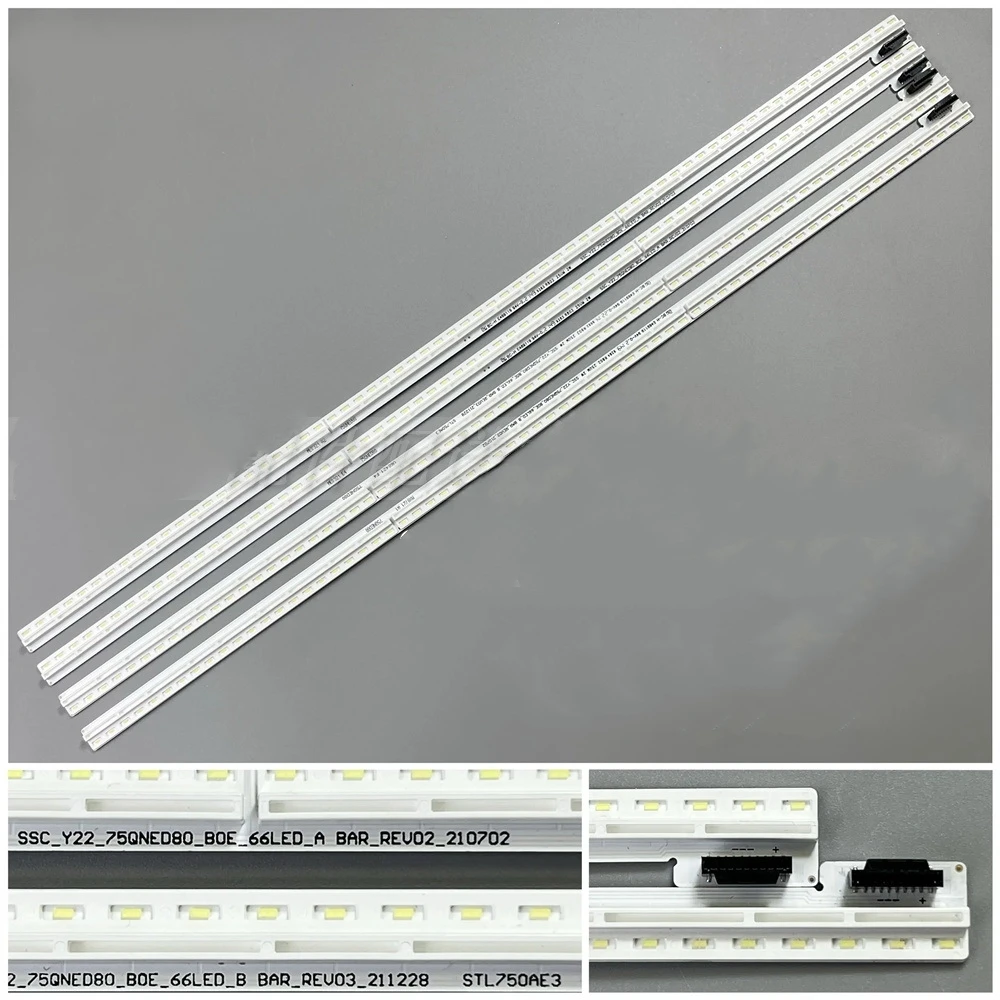

Лента светодиодной подсветки для 75NANO88 SSC_Y22_75QNED08_BOE_66LED_A B BAR_REV02_210702 410 мм