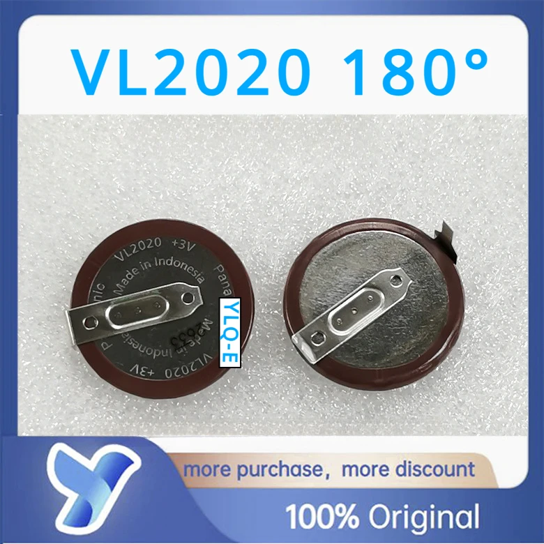 2pcs/lot VL2020 2020 3V VL2020/HFN rechargeable battery lithium battery With Legs 90 degrees 105 degrees 180 degrees BMW car key