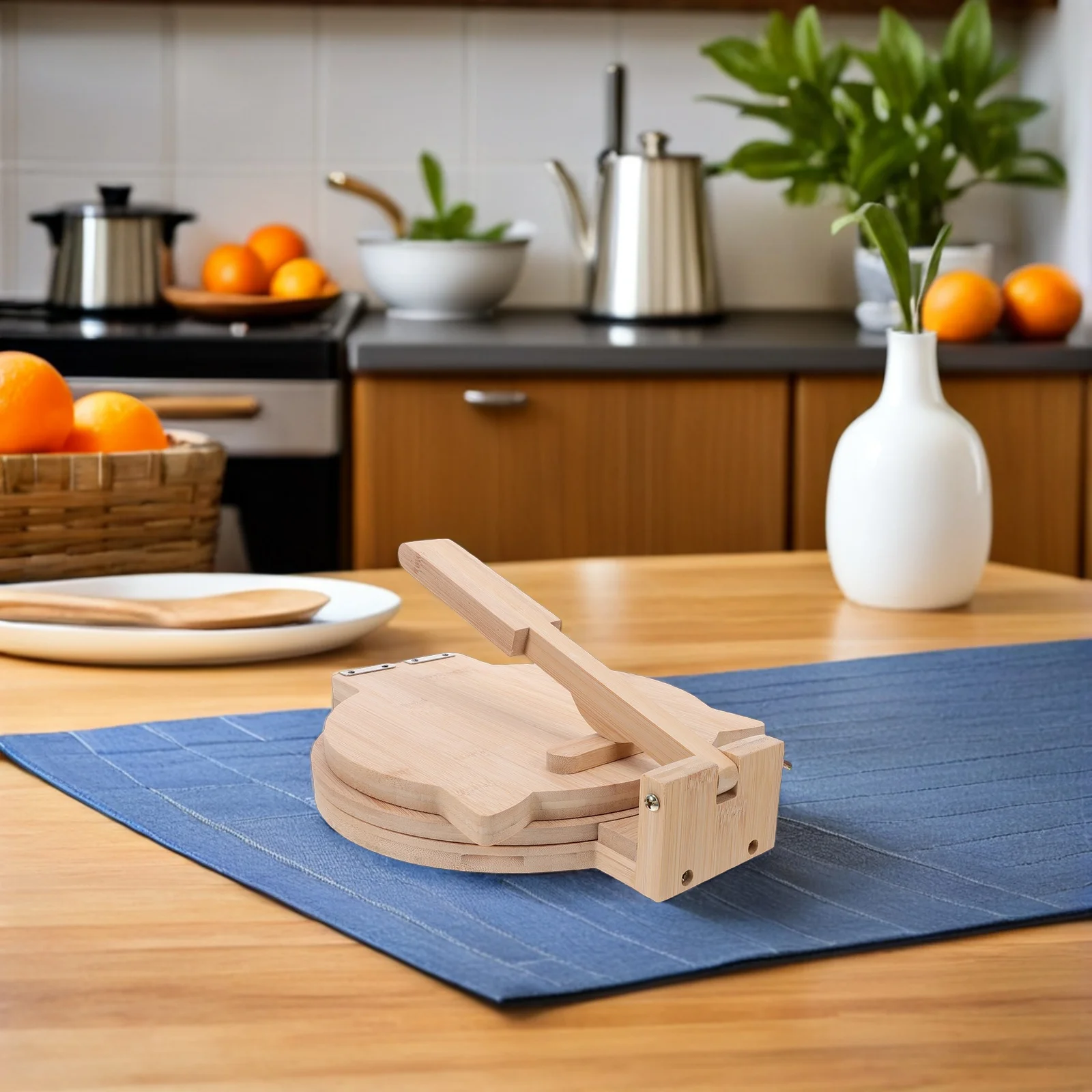 

Mexican Tortilla Press Wooden Manual Dough Press Tool For Corn Tortillas Roti Chapati Empanada Dumpling Wrapper Making