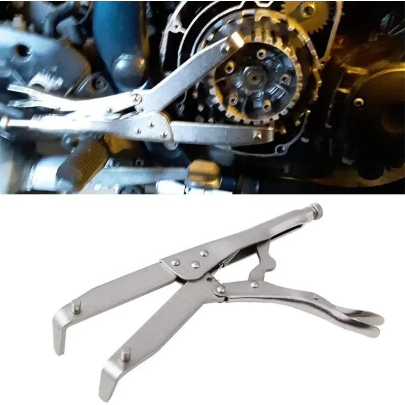 Universal Motorcycle Clutch Flywheel Holding Tool Clutch Hub Basket Gear Holder Wrench Repair Removal Clutch Pliers Fixing Tool